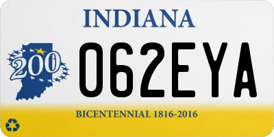 IN license plate 062EYA