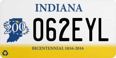 IN license plate 062EYL