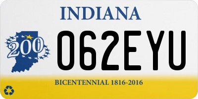 IN license plate 062EYU