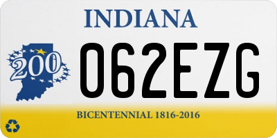 IN license plate 062EZG