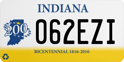 IN license plate 062EZI