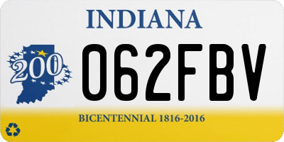 IN license plate 062FBV