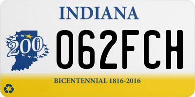 IN license plate 062FCH