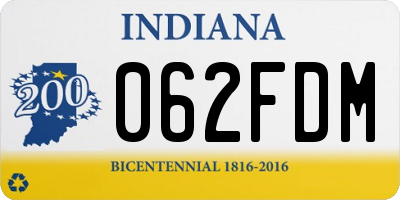 IN license plate 062FDM