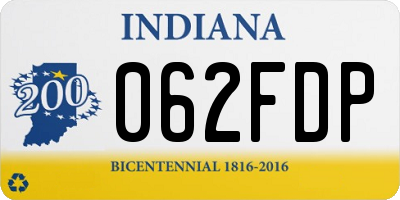 IN license plate 062FDP