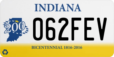 IN license plate 062FEV