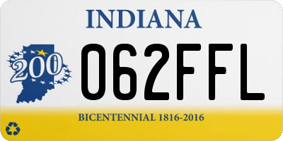 IN license plate 062FFL