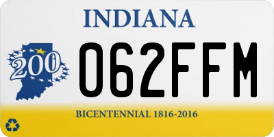IN license plate 062FFM