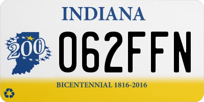 IN license plate 062FFN