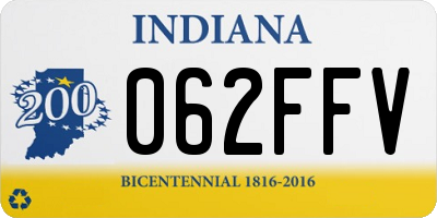 IN license plate 062FFV