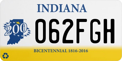 IN license plate 062FGH