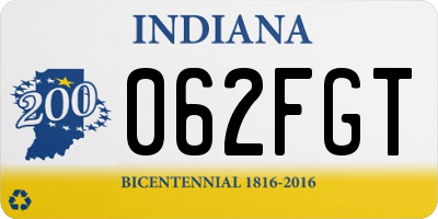 IN license plate 062FGT