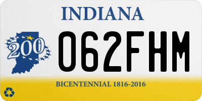 IN license plate 062FHM