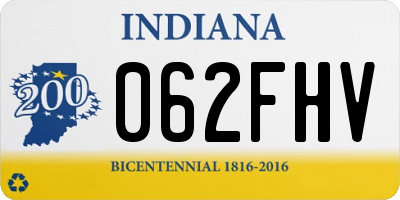 IN license plate 062FHV