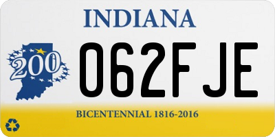IN license plate 062FJE