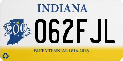 IN license plate 062FJL