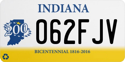 IN license plate 062FJV
