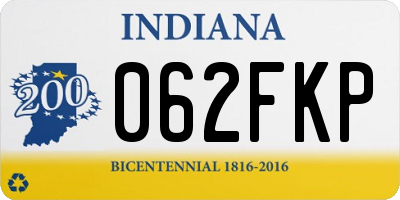 IN license plate 062FKP