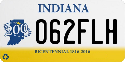 IN license plate 062FLH
