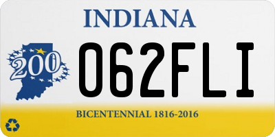 IN license plate 062FLI