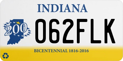 IN license plate 062FLK