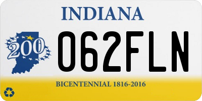 IN license plate 062FLN