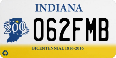 IN license plate 062FMB