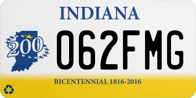 IN license plate 062FMG