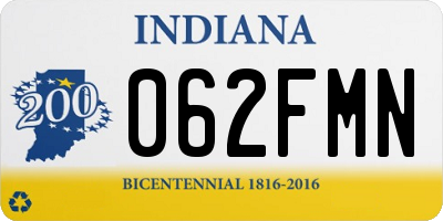 IN license plate 062FMN