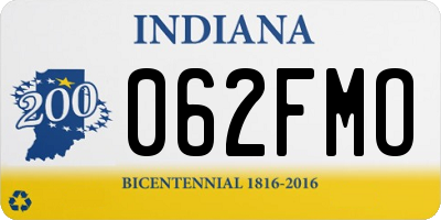 IN license plate 062FMO