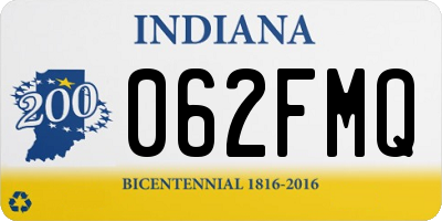 IN license plate 062FMQ