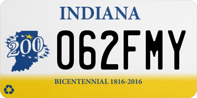 IN license plate 062FMY