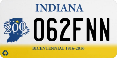 IN license plate 062FNN