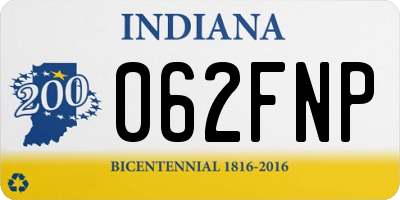 IN license plate 062FNP