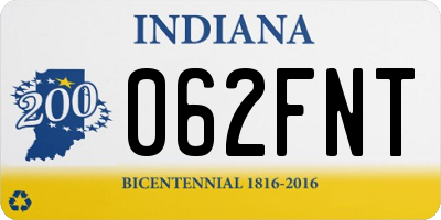 IN license plate 062FNT