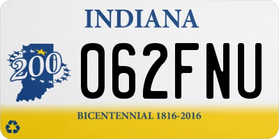 IN license plate 062FNU