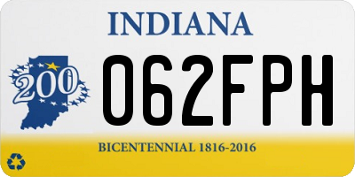 IN license plate 062FPH
