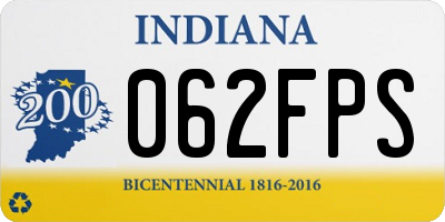 IN license plate 062FPS