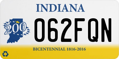 IN license plate 062FQN