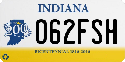 IN license plate 062FSH