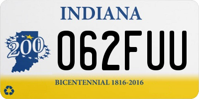 IN license plate 062FUU