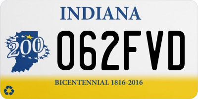 IN license plate 062FVD