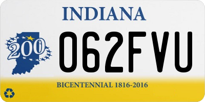 IN license plate 062FVU
