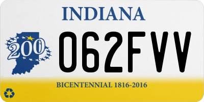 IN license plate 062FVV