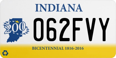 IN license plate 062FVY