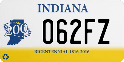 IN license plate 062FZ