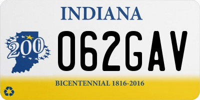 IN license plate 062GAV