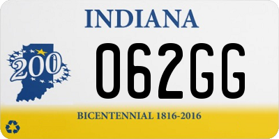 IN license plate 062GG