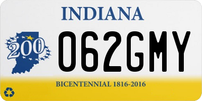 IN license plate 062GMY