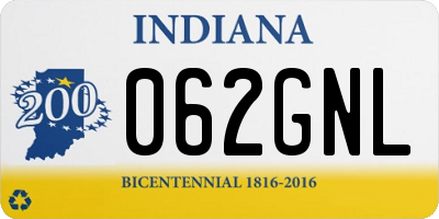 IN license plate 062GNL